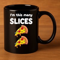 Kids Cute Pizza 2nd Birthday Im This Many Slices 2 Year Old 11oz C Handle Ceramic Mug