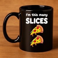 Kids Cute Pizza 2nd Birthday Im This Many Slices 2 Year Old 11oz C Handle Ceramic Mug