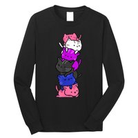 Kawaii Cat Pile Genderfluid Pride Long Sleeve Shirt