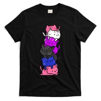 Kawaii Cat Pile Genderfluid Pride T-Shirt