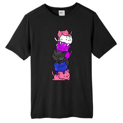 Kawaii Cat Pile Genderfluid Pride Tall Fusion ChromaSoft Performance T-Shirt