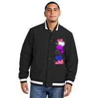 Kawaii Cat Pile Genderfluid Pride Insulated Varsity Jacket