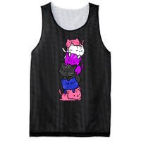 Kawaii Cat Pile Genderfluid Pride Mesh Reversible Basketball Jersey Tank