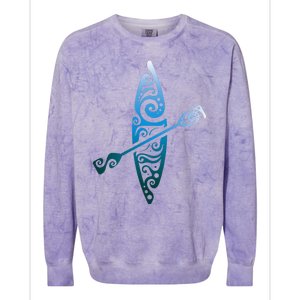 Kayaker Canoeing Paddling Colorblast Crewneck Sweatshirt