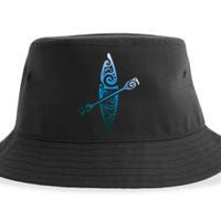 Kayaker Canoeing Paddling Sustainable Bucket Hat