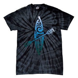 Kayaker Canoeing Paddling Tie-Dye T-Shirt