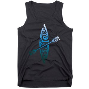 Kayaker Canoeing Paddling Tank Top