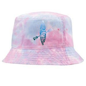 Kayaker Canoeing Paddling Tie-Dyed Bucket Hat