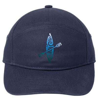 Kayaker Canoeing Paddling Boat Lover Kayak Water Sport 7-Panel Snapback Hat