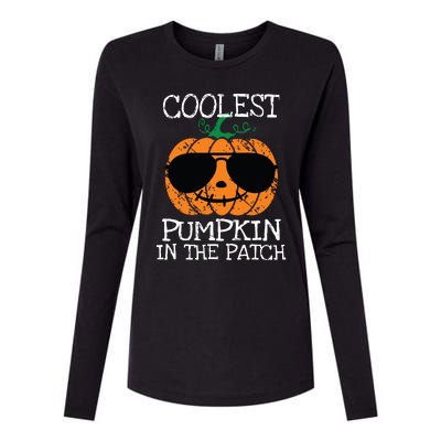 Kids Coolest Pumpkin In The Patch Halloween Boy Girls Teens 7042 Womens Cotton Relaxed Long Sleeve T-Shirt