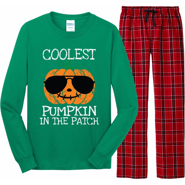 Kids Coolest Pumpkin In The Patch Halloween Boy Girls Teens 7042 Long Sleeve Pajama Set