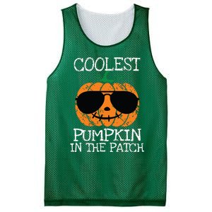 Kids Coolest Pumpkin In The Patch Halloween Boy Girls Teens 7042 Mesh Reversible Basketball Jersey Tank