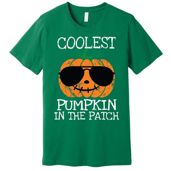 Kids Coolest Pumpkin In The Patch Halloween Boy Girls Teens 7042 Premium T-Shirt