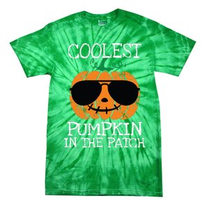 Kids Coolest Pumpkin In The Patch Halloween Boy Girls Teens 7042 Tie-Dye T-Shirt