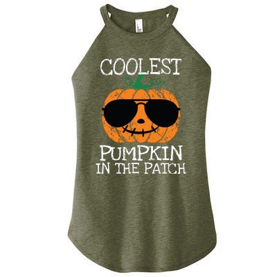 Kids Coolest Pumpkin In The Patch Halloween Boy Girls Teens 7042 Women's Perfect Tri Rocker Tank