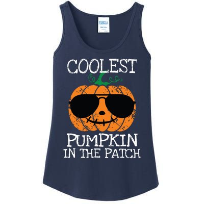 Kids Coolest Pumpkin In The Patch Halloween Boy Girls Teens 7042 Ladies Essential Tank