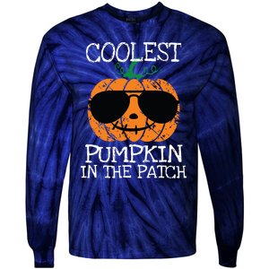 Kids Coolest Pumpkin In The Patch Halloween Boy Girls Teens 7042 Tie-Dye Long Sleeve Shirt