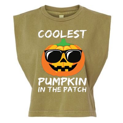 Kids Coolest Pumpkin In The Patch Halloween Boy Girls Teens Garment-Dyed Women's Muscle Tee