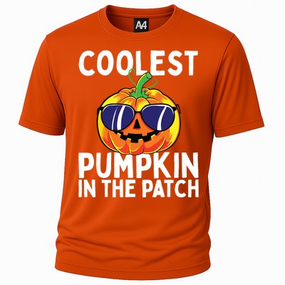 Kids Coolest Pumpkin In The Patch Halloween Boy Girls Teens Cooling Performance Crew T-Shirt