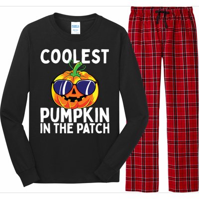 Kids Coolest Pumpkin In The Patch Halloween Boy Girls Teens Long Sleeve Pajama Set