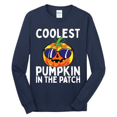 Kids Coolest Pumpkin In The Patch Halloween Boy Girls Teens Tall Long Sleeve T-Shirt