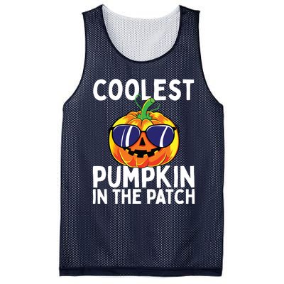 Kids Coolest Pumpkin In The Patch Halloween Boy Girls Teens Mesh Reversible Basketball Jersey Tank