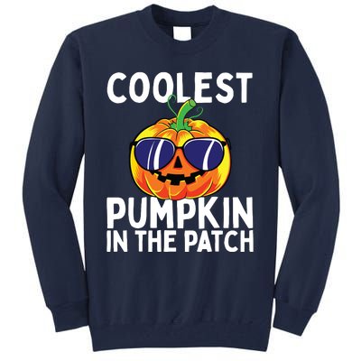 Kids Coolest Pumpkin In The Patch Halloween Boy Girls Teens Tall Sweatshirt