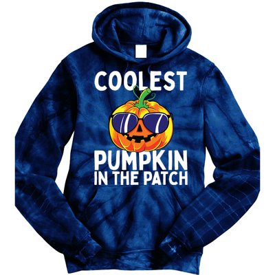 Kids Coolest Pumpkin In The Patch Halloween Boy Girls Teens Tie Dye Hoodie