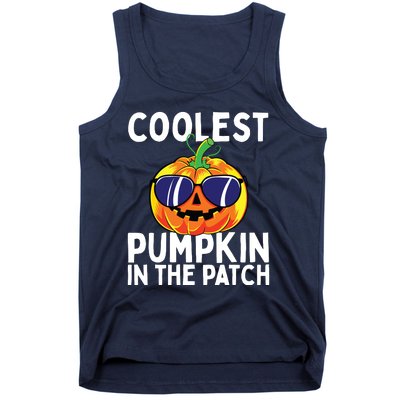 Kids Coolest Pumpkin In The Patch Halloween Boy Girls Teens Tank Top