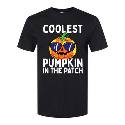 Kids Coolest Pumpkin In The Patch Halloween Boy Girls Teens Softstyle CVC T-Shirt