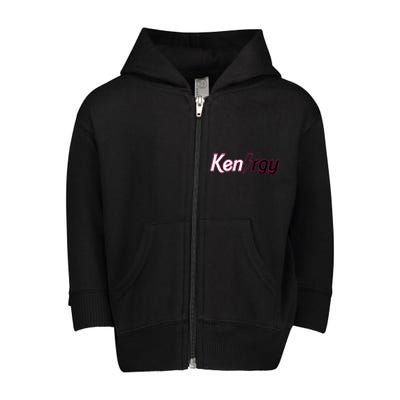 Kenergy Cute Pinky I Am Keough Funny Toddler Zip Fleece Hoodie