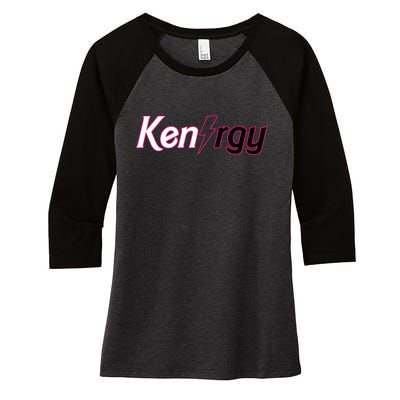 Kenergy Cute Pinky I Am Keough Funny Women's Tri-Blend 3/4-Sleeve Raglan Shirt