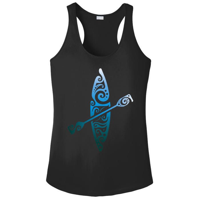 Kayaker Canoeing Paddling Boat Lover Kayak Water Sport Ladies PosiCharge Competitor Racerback Tank