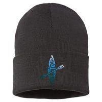 Kayaker Canoeing Paddling Boat Lover Kayak Water Sport Sustainable Knit Beanie