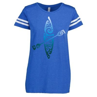 Kayaker Canoeing Paddling Boat Lover Kayak Water Sport Enza Ladies Jersey Football T-Shirt