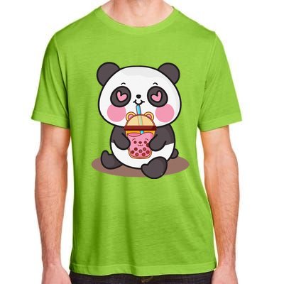 Kawaii Cute Panda Boba Tea Bubble Tea Anime Adult ChromaSoft Performance T-Shirt