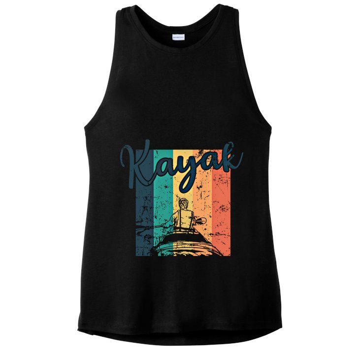Kayak Canoe Paddleboat Water Sports Kayak Gift Ladies PosiCharge Tri-Blend Wicking Tank