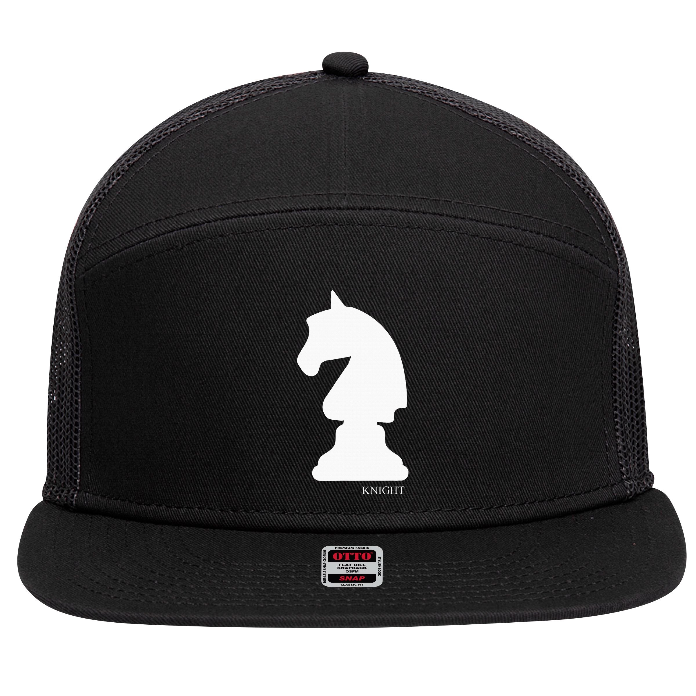 Knight Chess Piece Group Costume Chess Club Chess Board 7 Panel Mesh Trucker Snapback Hat