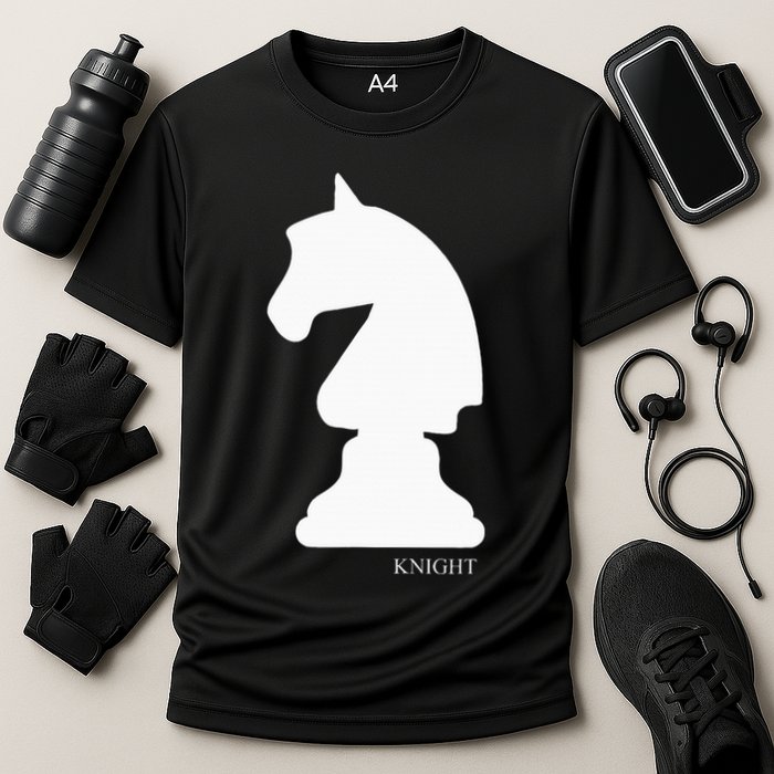 Knight Chess Piece Group Costume Chess Club Chess Board Cooling Performance Crew T-Shirt