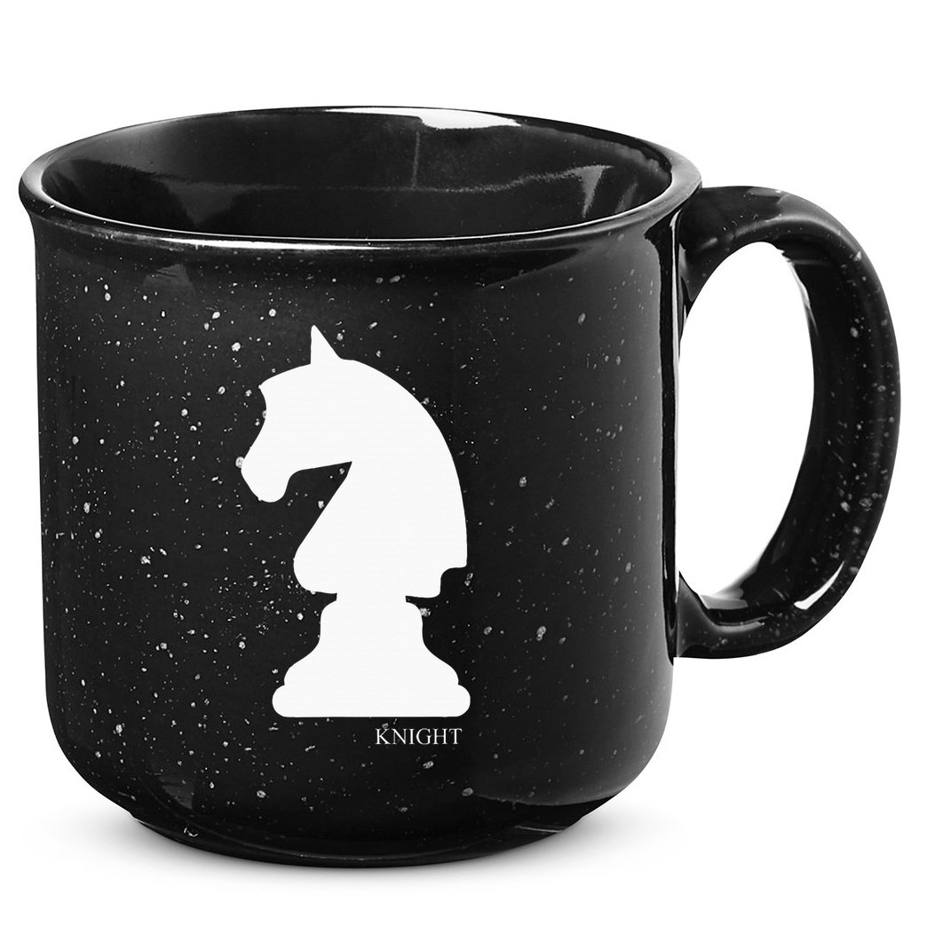 Knight Chess Piece Group Costume Chess Club Chess Board 15oz Campfire Ceramic Mug