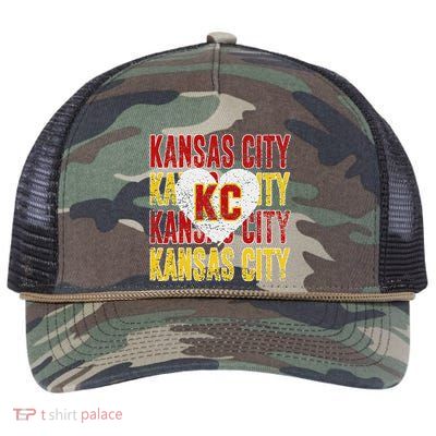 Kansas City Personalized Name Retro Rope Trucker Hat Cap