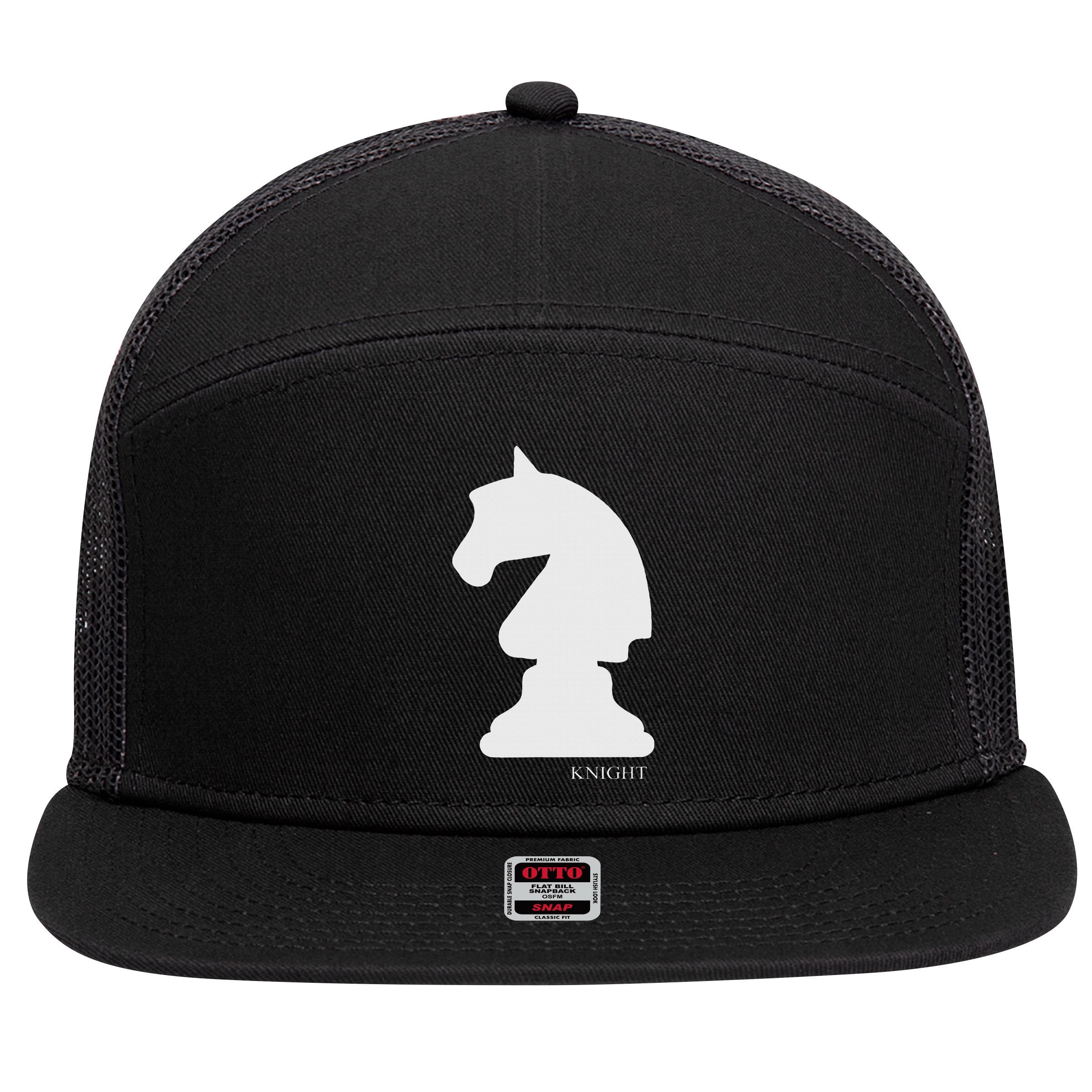 Knight Chess Piece Group Costume Chess Club Chess Board 7 Panel Mesh Trucker Snapback Hat