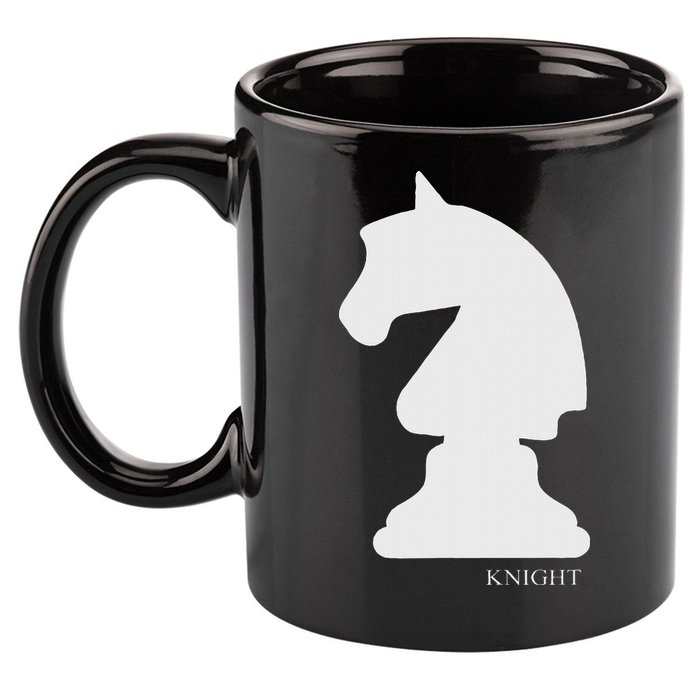 Knight Chess Piece Group Costume Chess Club Chess Board 11oz C Handle Ceramic Mug