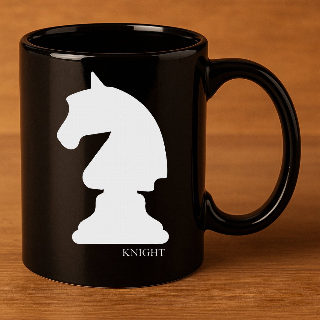 Knight Chess Piece Group Costume Chess Club Chess Board 11oz C Handle Ceramic Mug