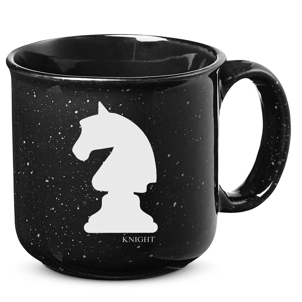 Knight Chess Piece Group Costume Chess Club Chess Board 15oz Campfire Ceramic Mug