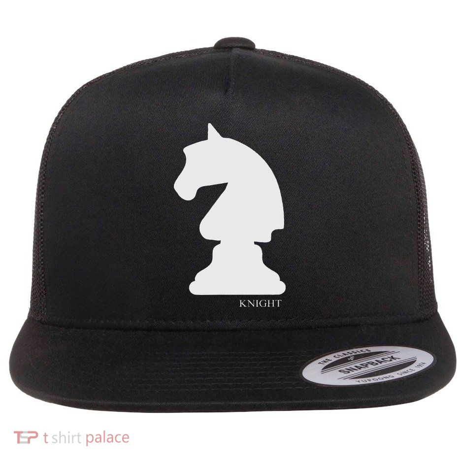 Knight Chess Piece Group Costume Chess Club Chess Board Flatbill Hat