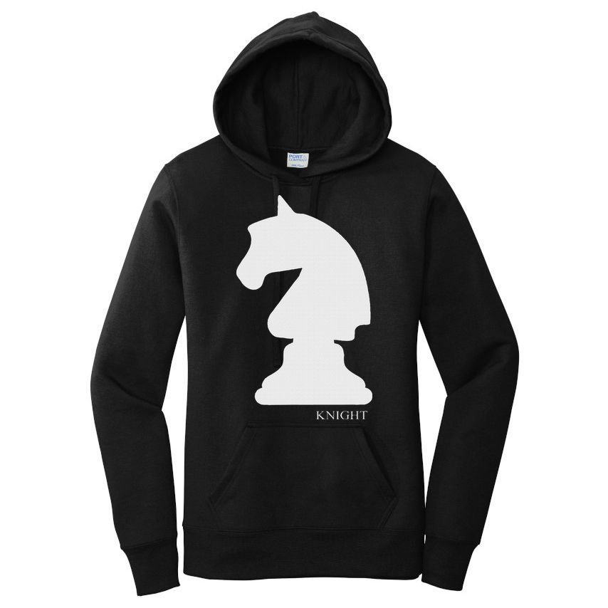 Knight Chess Piece Group Costume Chess Club Chess Board Women's Pullover Hoodie