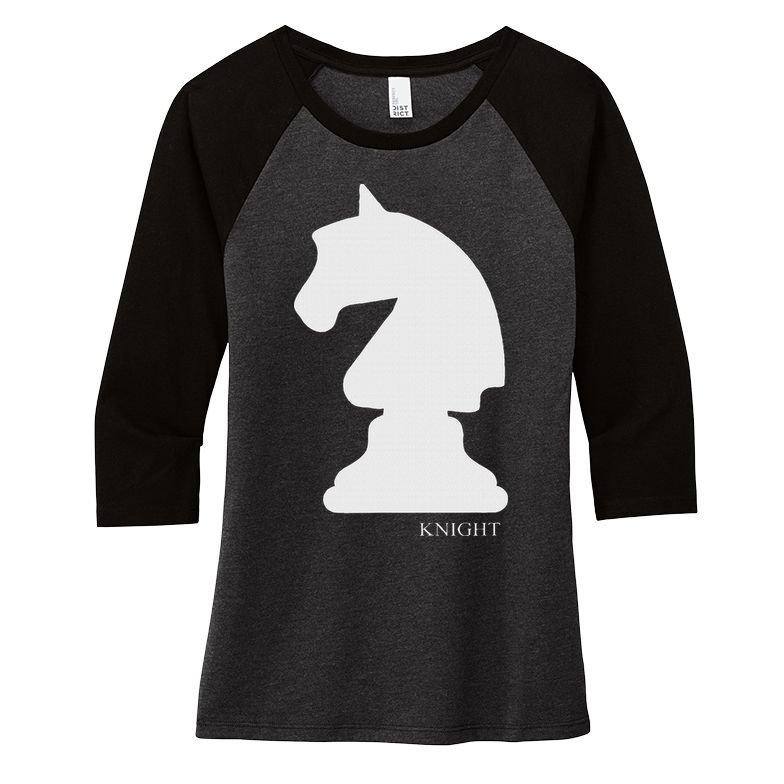 Knight Chess Piece Group Costume Chess Club Chess Board Women's Tri-Blend 3/4-Sleeve Raglan Shirt