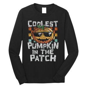 Kids Coolest Pumpkin In The Patch Halloween Girls Long Sleeve Shirt