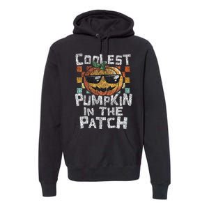 Kids Coolest Pumpkin In The Patch Halloween Girls Premium Hoodie